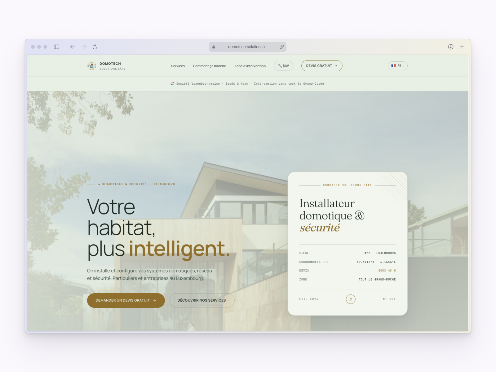 Site DOMOTECH Solutions